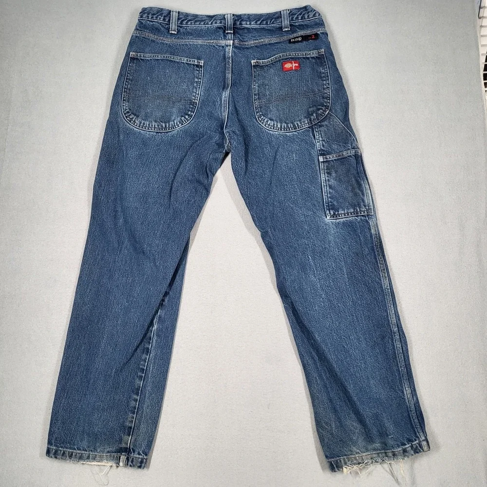 Dickies‎ FR Flame Resistant Carpenter Jeans Men's 36x32 Blue Workwear